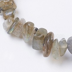 Natural Labradorite Stretch Bracelets&nbsp;BJEW-JB03681-07