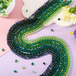 10Strands 10 Colors Transparent Glass Beads Strands&nbsp;EGLA-TA0013-24B