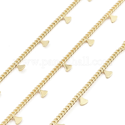Brass Curb Chains&nbsp;CHC-M025-05G-1