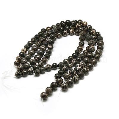 Natural Imperial Jasper Beads Strands&nbsp;G-I122-8mm-11-1