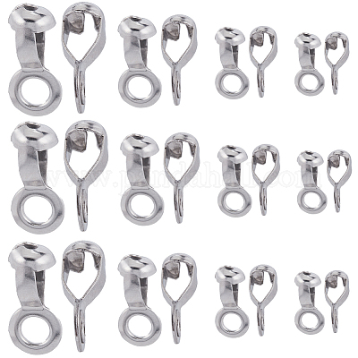 Longdex Ball Chain Pull Loop Connectors 20pcs Silver Ceiling Fan
