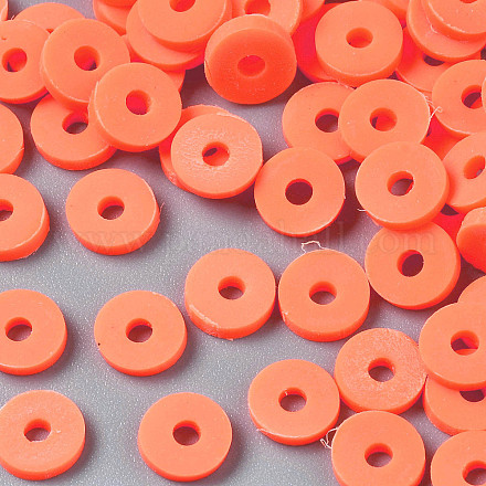 Handmade Polymer Clay Beads CLAY-R067-6.0mm-B12-1