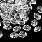 K9 Glass, Imitation Austrian Crystal Beads, Grade AAA, Faceted, Bicone, Clear, 6x8mm, Hole: 0.7~0.9mm