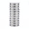 Round Copper Jewelry Wire, Platinum, 18 Gauge, 1mm, about 5.9 Feet(1.8m)/roll, 10 rolls/group