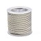 11M Polyester Braided Cord with Cotton Core & Metallic Thread, Light Grey, 2.5mm, about 10.0465 Yards(11m)/Roll