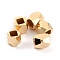 Brass Spacer Beads, Cadmium Free & Lead Free, Long-Lasting Plated, Faceted Column, Real 24K Gold Plated, 2.6x2.5mm, Hole: 1.2mm