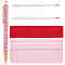 Plastic Creative Teardrop Pattern Ball Pens, Air Release Tool Portable Pen, Rectangle Velvet Scraper, Mixed Color, 140x14x9mm, 1pc