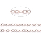 Brass Flat Oval Cable Chains&nbsp;CH030-RG-3