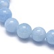 Natural & Dyed White Jade Bead Stretch Bracelets&nbsp;BJEW-K212-A-018-3