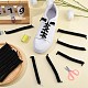 8 Pairs Polyester Curly No Tie Spring Shoelaces&nbsp;AJEW-CP0010-32B-3