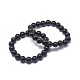 Synthetic Black Stone Bead Stretch Bracelets&nbsp;BJEW-K212-C-032-1
