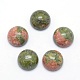 Natural Unakite Cabochons&nbsp;G-P393-R31-12mm-1