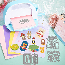 Christmas Animal Box Carbon Steel Cutting Dies Stencils&nbsp;DIY-WH0309-1226