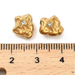 304 Stainless Steel Crystal Rhinestone Bead&nbsp;STAS-U047-03G