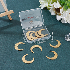 10Pcs 201 Stainless Steel 2-Loop Connector Charms&nbsp;STAS-BBC0001-21