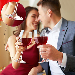 DIY Valentine's Day Wine Glass Charms Making Kit&nbsp;DIY-GA0008-29