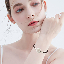 10Pcs 10 Colors PU Imitation Leather Braided Bracelet Makings&nbsp;FIND-PH0010-84