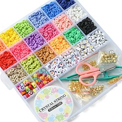 DIY Heishi Surfer Bracelet Necklace Making Kit&nbsp;DIY-YW0006-54