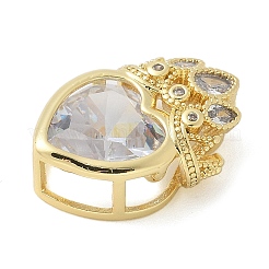 Brass Micro Pave Cubic Zirconia Beads&nbsp;KK-K298-05G-02