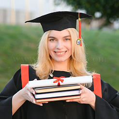 DIY Oval & Heart Alloy Graduation Cap Fringe Pendant Decoration Making Kits&nbsp;HJEW-DC00043