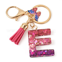 Alloy Resin Butterfly Keychains&nbsp;KEYC-TADJ0002-02G-E