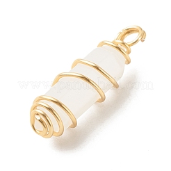 Natural White Jade Double Terminal Pointed Pendants&nbsp;PALLOY-JF01685-05