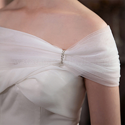 1Pc Polyester Bride's Wedding Dress Shawl&nbsp;AJEW-GF0015-30