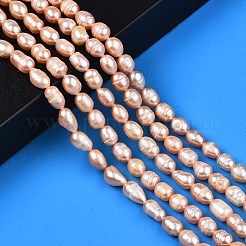Natural Cultured Freshwater Pearl Beads Strands&nbsp;PEAR-N012-06B