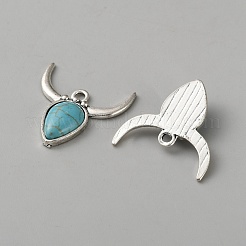 Dyed Synthetic Turquoise Pendants&nbsp;FIND-WH0199-349AS-05
