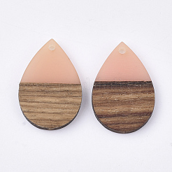Resin & Walnut Wood Pendants&nbsp;RESI-T035-08E