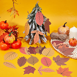 120Pcs Leaf Paper Party Decorations&nbsp;DIY-SC0032-15