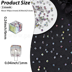 2 Strands Electroplate Glass Bead Strands&nbsp;EGLA-PA0001-27