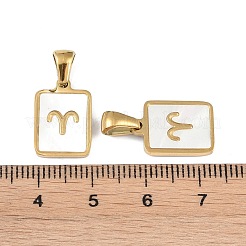Constellations Natural White Shell Pendants&nbsp;STAS-M338-01I-G