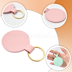 24Pcs 8 Colors Leather Keychain&nbsp;KEYC-SC0001-86