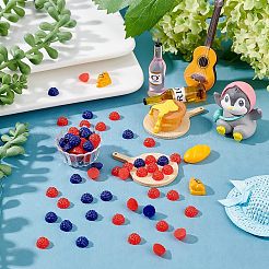 240pcs 2 Colors PVC Raspberry&nbsp;DJEW-OC0001-20
