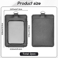 2Pcs Imitation Leather ID Card Holder&nbsp;AJEW-SC0004-18