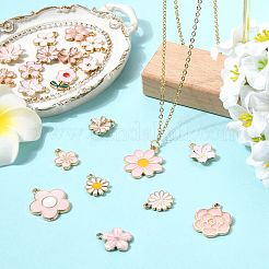 80Pcs 20 Styles Alloy Enamel Pendants&nbsp;ENAM-FS0004-24