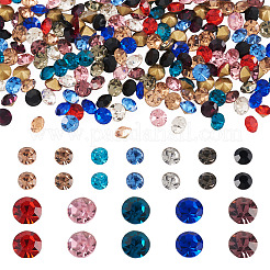 Pointed Back Glass Rhinestone Cabochons&nbsp;RGLA-YS0001-05