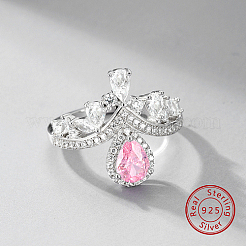 Anti-Tarnish Crown Rhodium Plated Sterling Silver Finger Rings&nbsp;GN7943