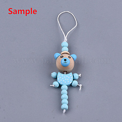 Printed Wood Multi-Strand Links&nbsp;WOOD-T019-20B
