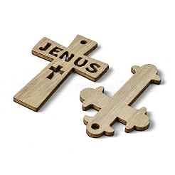 100Pcs Wood Pendants&nbsp;X1-WOOD-G020-01