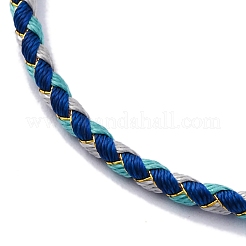 Polyester Cord Braided Bracelet Makings&nbsp;MAK-Z003-01P-03