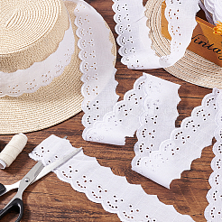 16 Yards Polyester Embroidery Hollow Flower Lace Trim&nbsp;OCOR-GA0002-04