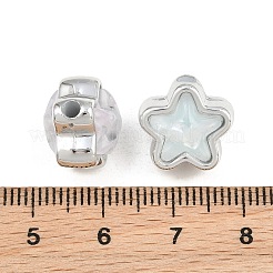 Platinum Plated Opaque Acrylic Beads&nbsp;AC-CBA15BB-08