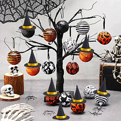 12Pcs Mini Polyester Witch Hats&nbsp;AJEW-CP0009-35B