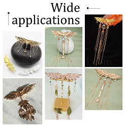 6Pcs 3 Colors Alloy Alligator Hair Clips Finding&nbsp;FIND-PH0006-64