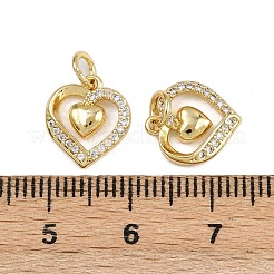 Brass Micro Pave Cubic Zirconia Pendants&nbsp;ZIRC-I367-05G-07