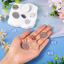 DIY Blank Dome 304 Stainless Steel Brooch Making Kit&nbsp;DIY-TA0009-60