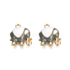 Alloy Enamel Pendants&nbsp;X-ENAM-S119-012C