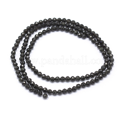 Natural Obsidian Beads Strand&nbsp;X-G-E411-33-4mm